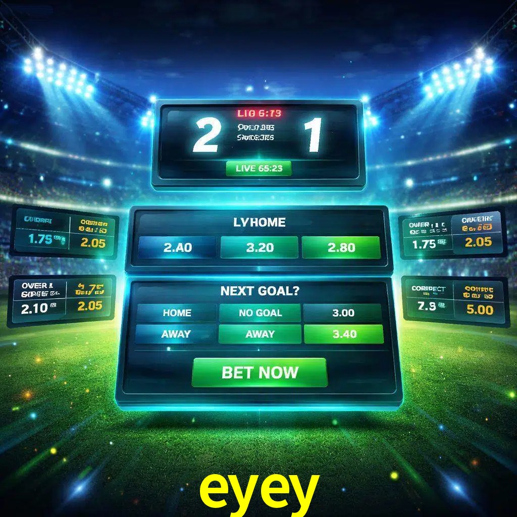 Vista de apuestas en vivo eyey durante un partido en curso