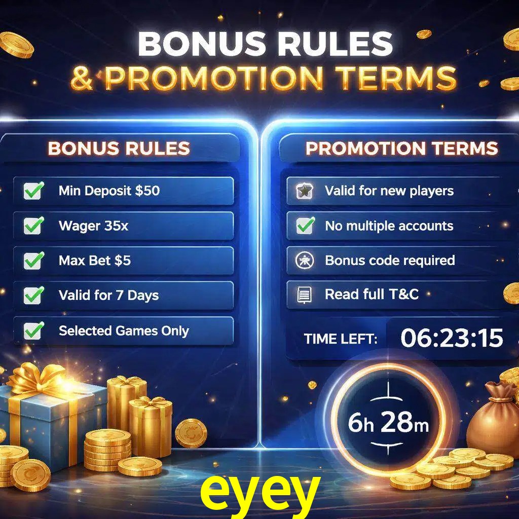 Reglas de promoción eyey y condiciones de bonos explicadas visualmente